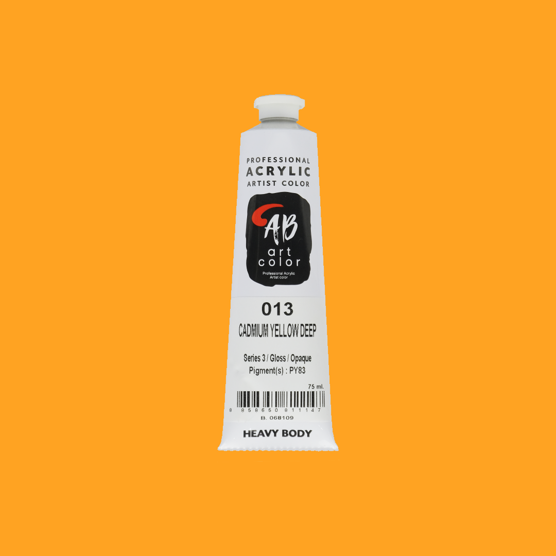 ABART COLOR HEAVY BODY สีอะคริลิก Artist Grade กลุ่มสีเหลือง ขนาด 250 ml