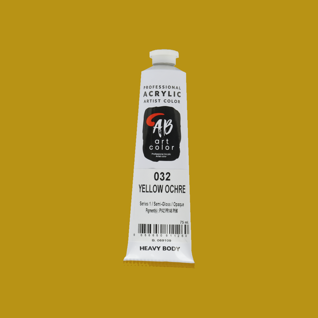 ABART COLOR HEAVY BODY สีอะคริลิก Artist Grade กลุ่มสีเหลือง ขนาด 250 ml