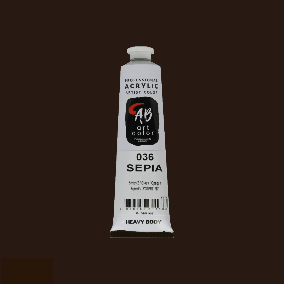 ABART COLOR HEAVY BODY สีอะคริลิก Artist Grade กลุ่มสีเหลือง ขนาด 250 ml