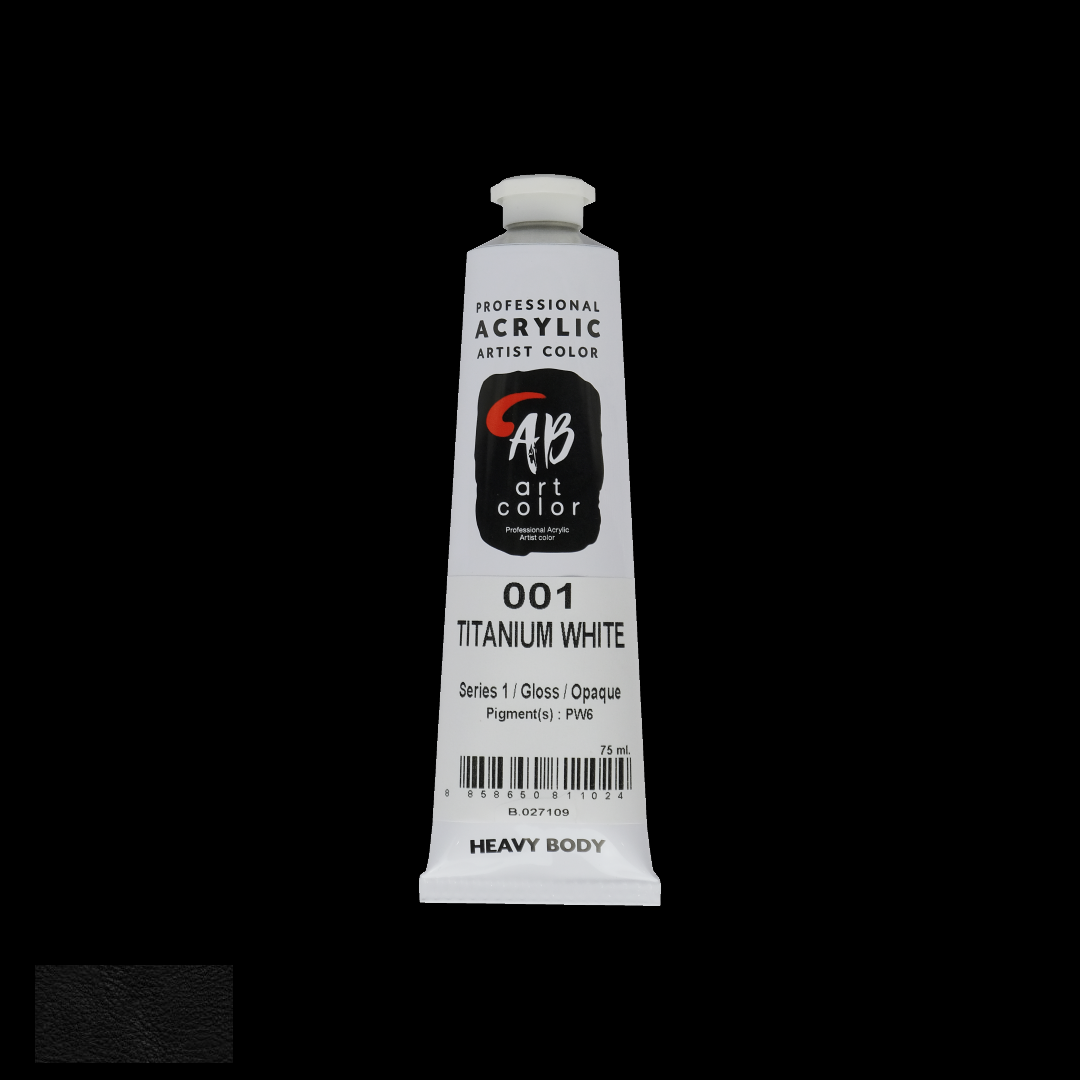 ABART COLOR HEAVY BODY สีอะคริลิก Artist Grade กลุ่มสีดำ ขาว เทา ขนาด 75 ml