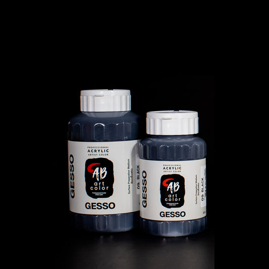 ABART COLOR GESSO : BLACK -  สีรองพื้นเฟรม สีดำ